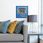 YouTheFan Officially-licensed NFL Tennessee Titans Stadium Series 3D Wall Art - multi-layer team stadium replica, detailed sports fan gift, indoor decor