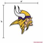 Rico Industries NFL Football Minnesota Vikings Primary Shape Cut Pennant - Home and Living Room Décor - Soft Felt EZ to Hang