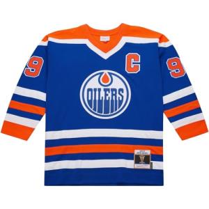 Mitchell and Ness Blue Line Wayne Gretzky Edmonton Oilers 1986 Jersey XL
