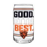Rico Industries NFL Football Chicago Bears "GOOD. BETTER. BEST." 16-oz Can Shaped Glass