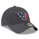 New Era NFL Core Classic 9TWENTY Graphite Adjustable Hat Cap - One Size (US, Alpha, One Size, Houston Texans)