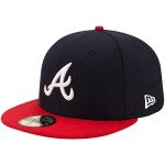 New Era Atlanta Braves MLB Authentic Collection 59Fifty Cap Navy/Red/White Size Fitted 7