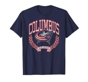 Columbus Blue Jackets Vintage Victory Navy Licensed T-Shirt