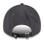 New Era NFL Core Classic 9TWENTY Graphite Adjustable Hat Cap - One Size (US, Alpha, One Size, Houston Texans)