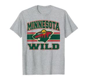 Minnesota Wild Stripe Gray Officially Licensed T-Shirt