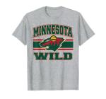 Minnesota Wild Stripe Gray Officially Licensed T-Shirt