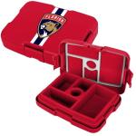 FOCO NHL Unisex-Adult Officially Licensed Team Color Stripe Primary Logo Hockey Leak Proof 5 Compartment Bento Lunch Box - Florida Panthers
