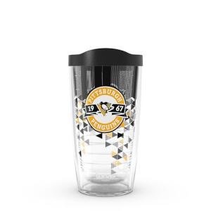 Tervis Classic Tritan 16oz Classic Tumbler with Travel Lid | NHL® Pittsburgh Penguins® - Shatter | Made in America, BPA/PFAS Free, Keeps Drinks Hot or Cold