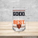 Rico Industries NFL Football Chicago Bears "GOOD. BETTER. BEST." 16-oz Can Shaped Glass
