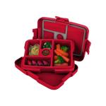 FOCO NHL Unisex-Adult Officially Licensed Team Color Stripe Primary Logo Hockey Leak Proof 5 Compartment Bento Lunch Box - Florida Panthers