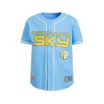 Pro Standard Big Boys WNBA Chicago Sky MESH Button Down MESH TOP University Blue M