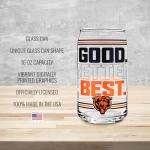 Rico Industries NFL Football Chicago Bears "GOOD. BETTER. BEST." 16-oz Can Shaped Glass