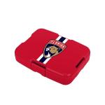 FOCO NHL Unisex-Adult Officially Licensed Team Color Stripe Primary Logo Hockey Leak Proof 5 Compartment Bento Lunch Box - Florida Panthers