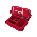 FOCO NHL Unisex-Adult Officially Licensed Team Color Stripe Primary Logo Hockey Leak Proof 5 Compartment Bento Lunch Box - Florida Panthers