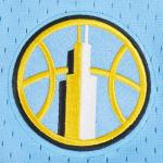 Pro Standard Big Boys WNBA Chicago Sky MESH Button Down MESH TOP University Blue M