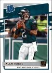 2020 Donruss Football #314 Jalen Hurts RC Rookie Philadelphia Eagles Official NFL Trading Card by Panini America