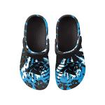FOCO Carolina Panthers NFL Mens Tie-Dye Clog with Strap - XL