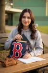 FOCO Boston Red Sox MLB Drawstring Backpack with Zippered Pocket — Officially Licensed, Cordura Nylon