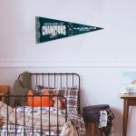 Rico Industries NFL Football Philadelphia Eagles 2025 Super Bowl Champs 12" x 30" Felt Wall Décor Pennant - Great for Home/Bed Room/Man Cave Décor
