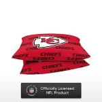 FOCO Kansas City Chiefs NFL Team Color Big Logo Standard 2 Pack Pillowcases