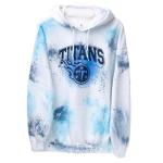 Junk Food Clothing Tennessee Titans Tie Dye Hoodie - Medium