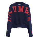 Pro Standard Womens NHL Columbus Blue Jackets Wingspan Crewneck Sweatshirt Midnight Navy M