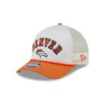 New Era NFL Chrome Arch 9FORTY M-Crown A-Frame Trucker Mesh Adjustable Snapback Hat One Size Fits All - Denver Broncos - Orange