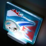 YouTheFan NFL Miami Dolphins Logo Series Nite Light