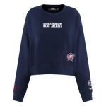 Pro Standard Womens NHL Columbus Blue Jackets Wingspan Crewneck Sweatshirt Midnight Navy M