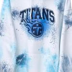 Junk Food Clothing Tennessee Titans Tie Dye Hoodie - Medium
