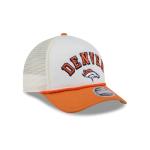 New Era NFL Chrome Arch 9FORTY M-Crown A-Frame Trucker Mesh Adjustable Snapback Hat One Size Fits All - Denver Broncos - Orange