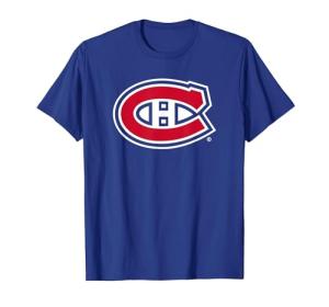 Montreal Canadiens Icon Royal Blue Officially Licensed T-Shirt, Men, Royal Blue, Large