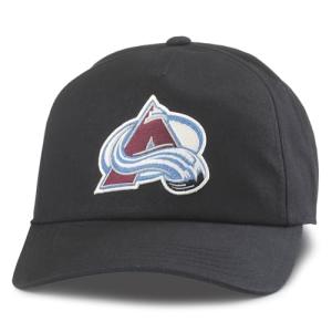 AMERICAN NEEDLE Unisex Colorado Avalanche Officially Licensed NHL Roscoe Adjustable Snapback Baseball Hat (EM009A-COA-BLK)