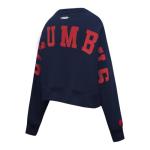 Pro Standard Womens NHL Columbus Blue Jackets Wingspan Crewneck Sweatshirt Midnight Navy M