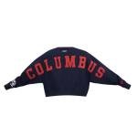 Pro Standard Womens NHL Columbus Blue Jackets Wingspan Crewneck Sweatshirt Midnight Navy M