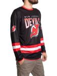 NHL Men's Game Day Long Sleeve Performance Loose Fit Rash Guard (New Jersey Devils, X-Large)