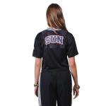 Ultra Game WNBA Official Womens Super Soft Mesh Crop Top T-Shirt, Connecticut Sun, Team Color, XX-Large