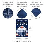 Oilers Double Sided Garden Banner Flag