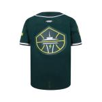 Pro Standard Big Boys WNBA Seattle Storm MESH Button Down MESH TOP Forest Green L