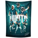 WHZKCYH Jalen Hurts Tapestry For Football Fans Kids Birthday Party Gifts-Rugby Superstar Signed Tapestry Poster For Teen Boy Bedroom Wall Hanging Decoration-70X100CM