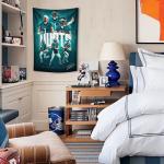 WHZKCYH Jalen Hurts Tapestry For Football Fans Kids Birthday Party Gifts-Rugby Superstar Signed Tapestry Poster For Teen Boy Bedroom Wall Hanging Decoration-70X100CM