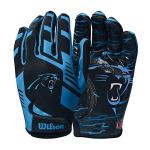 Wilson NFL Stretch Fit Football Gloves - Youth, Carolina Panthers