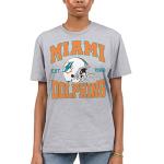 Junk Food NFL - Miami Dolphins - Team Helmet - Officially Licensed Adult Short Sleeve Fan Tee for Men and Women