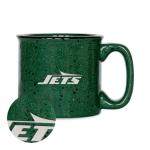 Rico Industries NFL Football New York Jets Speckle 12oz Laser Engraved Campfire Mug