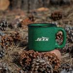 Rico Industries NFL Football New York Jets Speckle 12oz Laser Engraved Campfire Mug