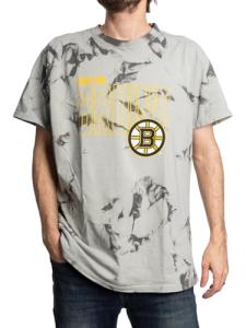 Calhoun NHL Surf & Skate Mens Crystal Dyed Short Sleeve Crewneck T-Shirt (Boston Bruins, Medium)
