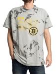 Calhoun NHL Surf & Skate Mens Crystal Dyed Short Sleeve Crewneck T-Shirt (Boston Bruins, Medium)