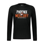 Holloway WNBA Phoenix Mercury All-Pro Long Sleeve Tee - Moisture-Wicking Athletic Shirt, Basketball Fan Gear, Multi, 3X-Large