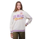 Ultra Game Unisex WNBA Official Super Soft Kaleido Hoodie Sweatshirt, Los Angeles Sparks, Oatmeal Heather, Small