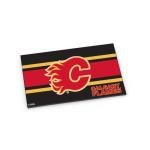 Aminco NHL Team Logo 4.75" x 3.25" Striped Magnet (Calgary Flames)